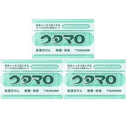 Toho Utamaro Stain Removal Laundry Soap 133g x 3 bar Made in JAPAN - Tokyo Sakura Mall