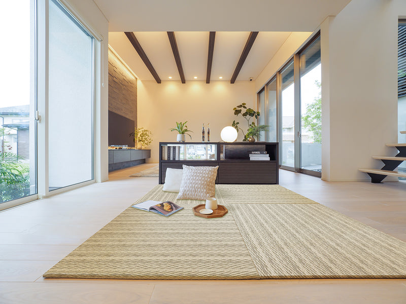 Tatami Mat - "Tatatte" | Soft Washi Texture, Durable, Antibacterial, Mold-Resistant & Water-Repellent (80 x 80 cm, 90 x 90 cm) - Kurumira Shop