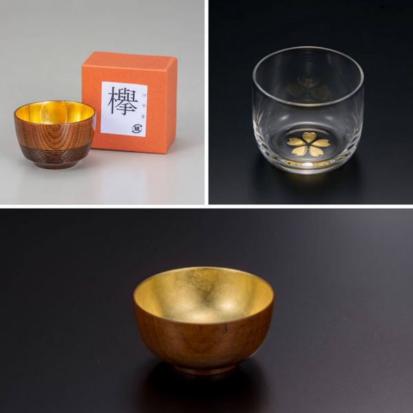 Handmade Toasting Sake Cups – Wooden "Guinomi" Sake Cups & Crystal Choko Cups in Kanazawa, JAPAN - Kurumira Shop