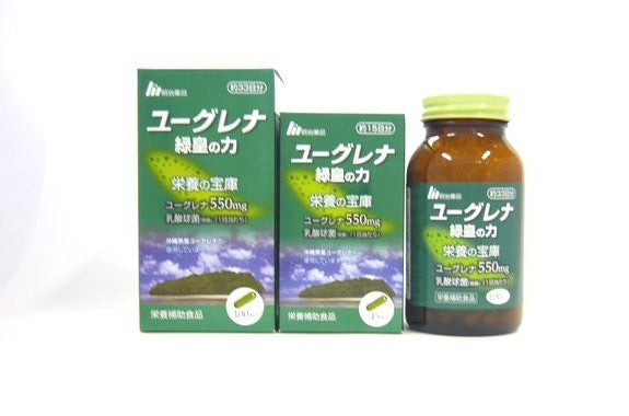 Euglena Ryokuou no Chikara (The Power of Green Emperor) - 100 Capsules (3 capsules daily) Made in JAPAN - Meiji Yakuhin