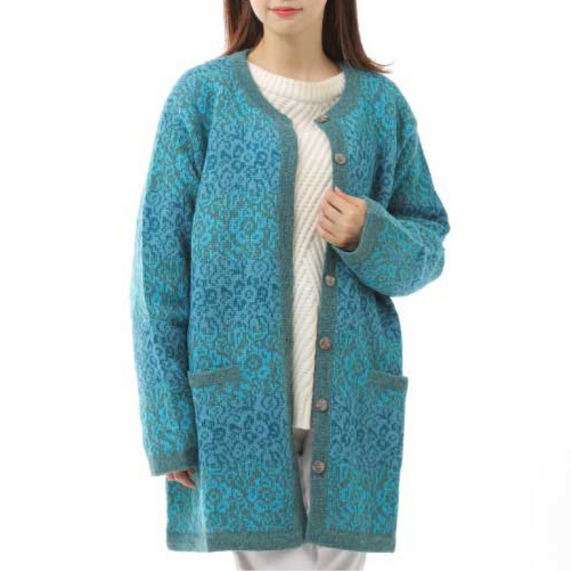 100% Alpaca Wool Tunic- Style Half Coat (1 size fits all) - Kurumira Shop