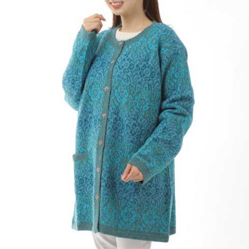 100% Alpaca Wool Tunic- Style Half Coat (1 size fits all) - Kurumira Shop