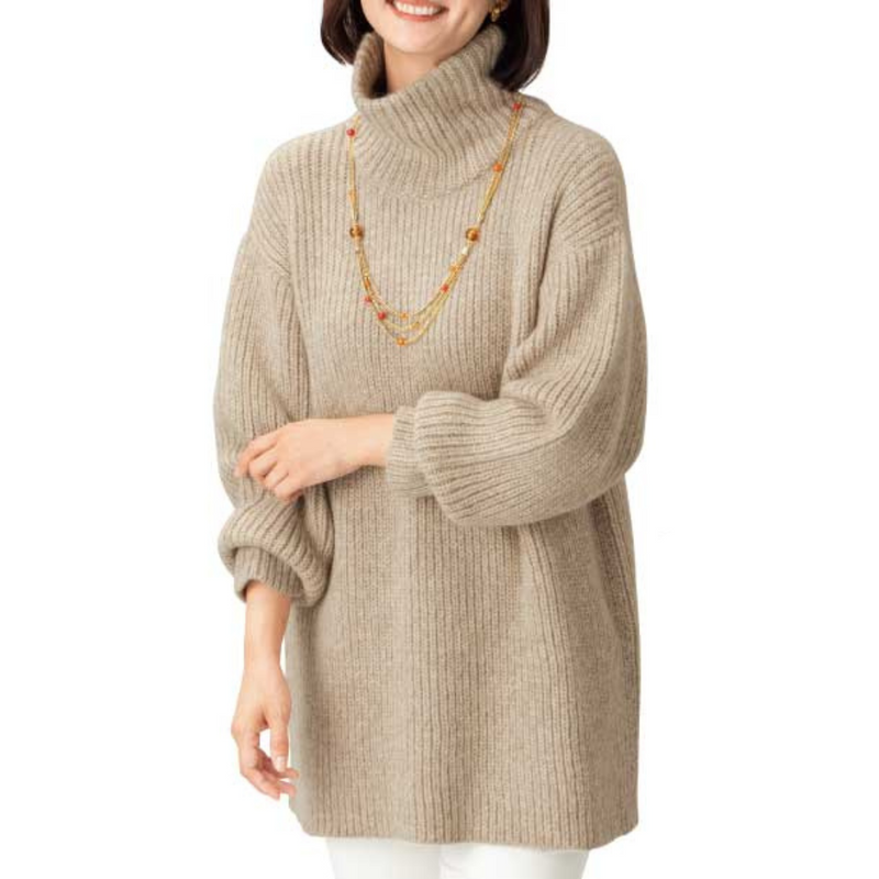 Baby Alpaca Wool Turtleneck Sweater - Kurumira Shop