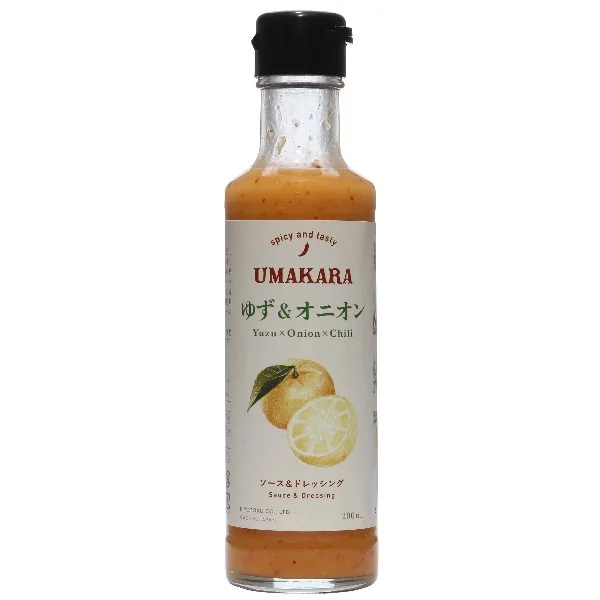 Umakara Yuzu & Onion Flavorful and Spicy Japanese Sauce-Dressing, Made in Japan - Kurumira Shop