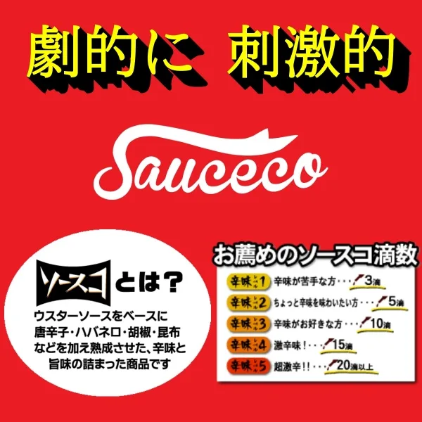 SAUCECO Spicy Seasoning Made in Japan -Kurumira Shop