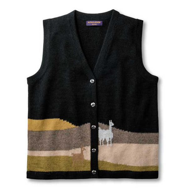 100% Alpaca Wool Vest (M, L) - Kurumira Shop