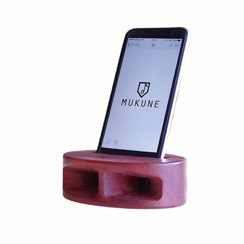 MUKUNE Wooden Passive Desktop Speaker for Smartphones - Kurumira Shop