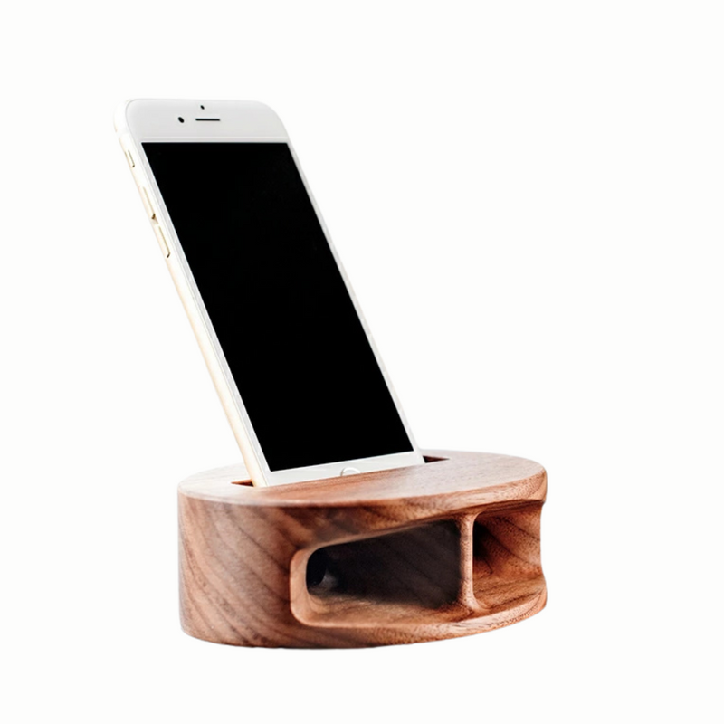 MUKUNE Wooden Passive Desktop Speaker for Smartphones - Kurumira Shop