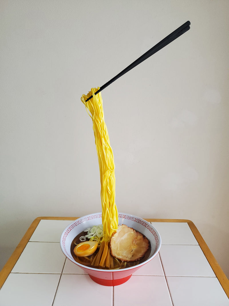 【FREE SHIP】Faux but sophisticated RAMEN with chopstick in the air for decoration or prank by Tsukasa sample -  Kawasaki City Store