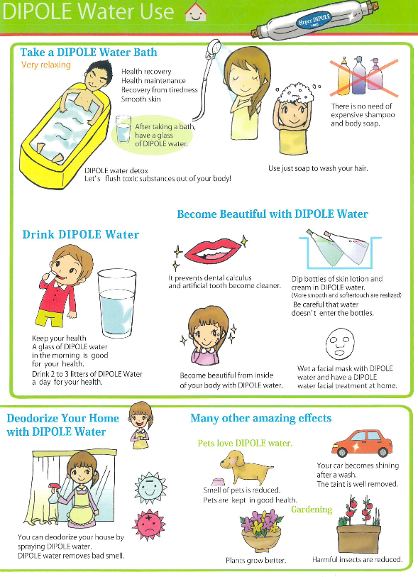 DIPOLE Mini Water High-density flux-activated water system Japan