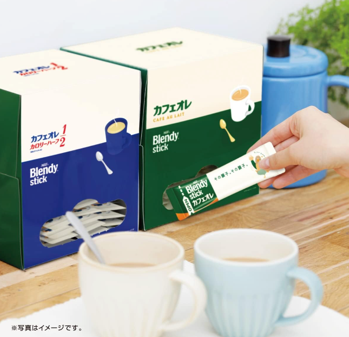 AGF Blendy Stick Espresso Ore Lait 100 Stick Coffee Low Sugar Made in JAPAN - Tokyo Sakura Mall