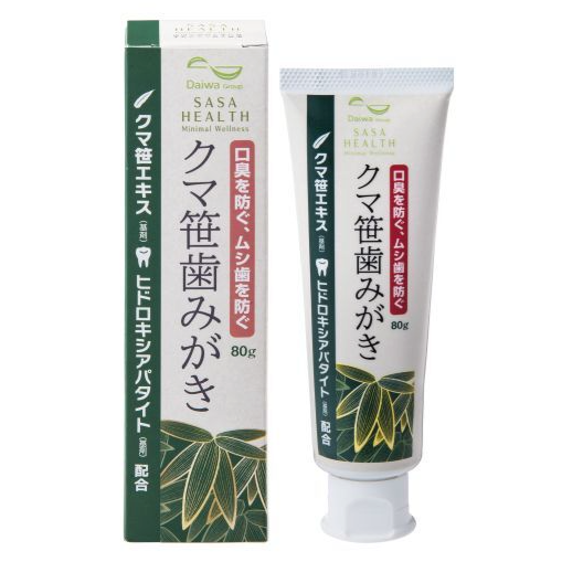 【FREE SHIP】Daiwa BRI Kumazasa toothpaste 80g Made from 100% natural bamboo extract Made in JAPAN - Kawasaki City Store