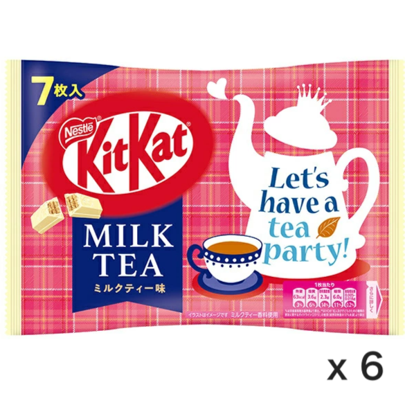 Kit Kat Mini Milk Tea Flavor x 6 Bag Limited Edition Flavor Japan - Tokyo Sakura Mall