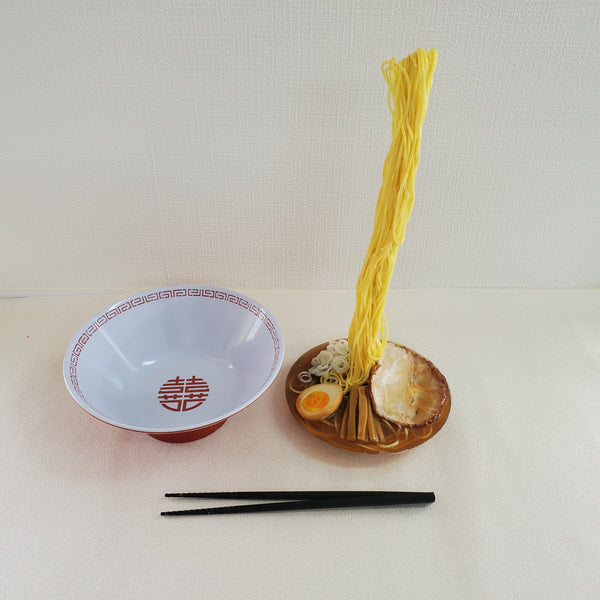 【FREE SHIP】Faux but sophisticated RAMEN with chopstick in the air for decoration or prank by Tsukasa sample -  Kawasaki City Store