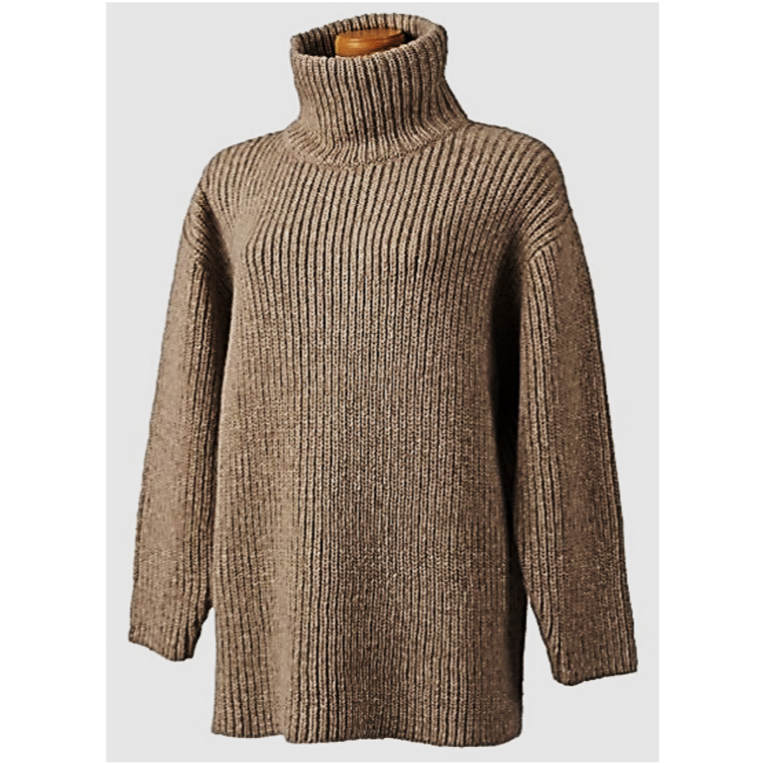 Baby Alpaca Wool Turtleneck Sweater - Kurumira Shop