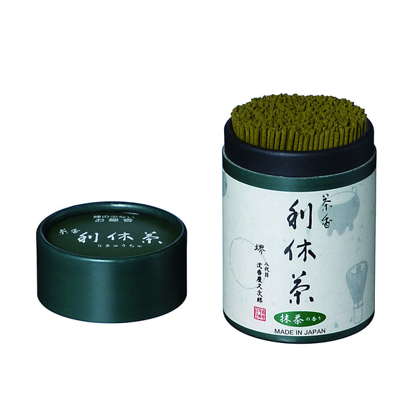 RIKYU-CHA Green Tea Incense -Matcha Green Tea fragrance (122g) By OKUNO-SEIMEIDO - Kurumira Shop