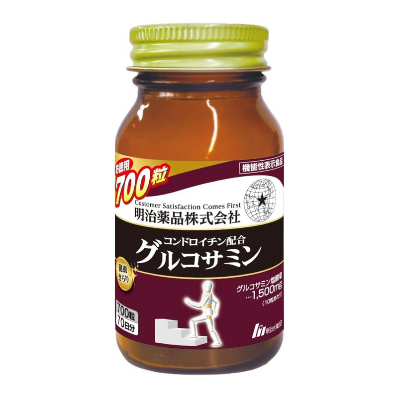 Kenko Kirari Glucosamine with Chondroitin 700 Tablets (10 tablets daily) Made in JAPAN - Meiji Yakuhin