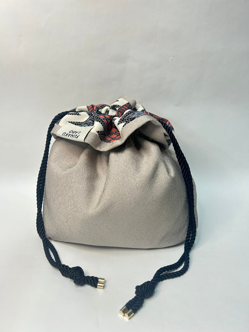 Kimono drawstring bag / Only One Bag due to recycled Kimono-  Gunma Store Japan