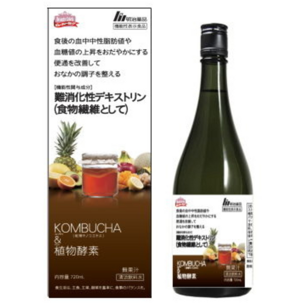 KOMBUCHA & Plant Enzyme Functional Food 720ml (40ml daily) Made in JAPAN - Meiji Yakuhin