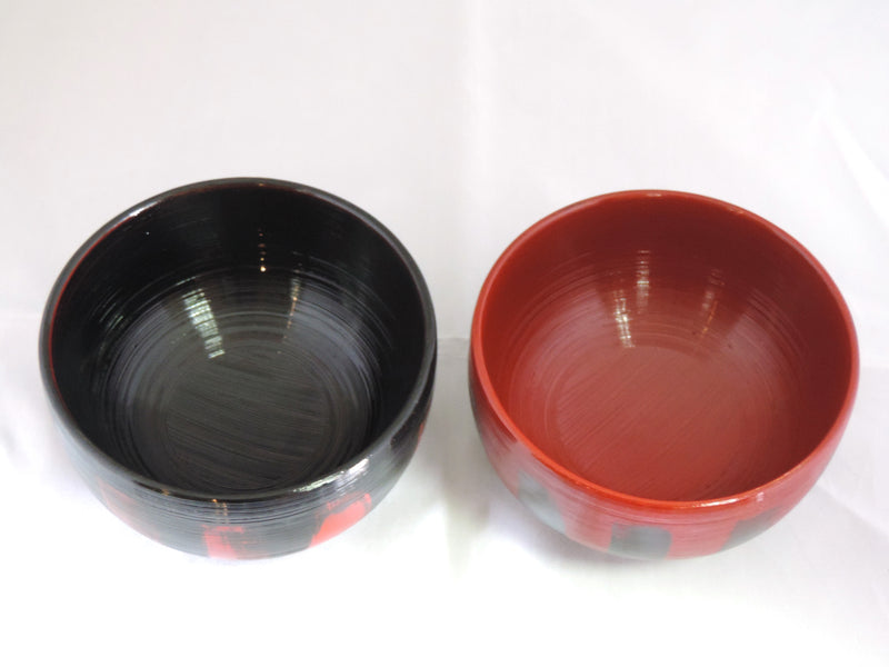 Sakurai Lacquerware Meoto Donwan with Hakeme Finish Made in JAPAN