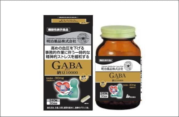 Kenko Kirari GABA Natto 10,000 - 240 Tablets (8 tablets daily) Made in JAPAN - Meiji Yakuhin