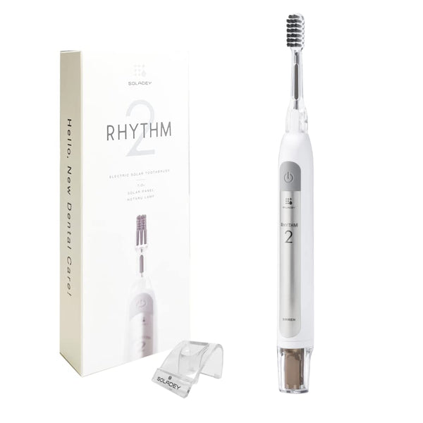 Soladey Rhythm2 Ionic Power Electric Toothbrush Solar Panels-TiO2 Semiconductor Made in JAPAN - Shiken