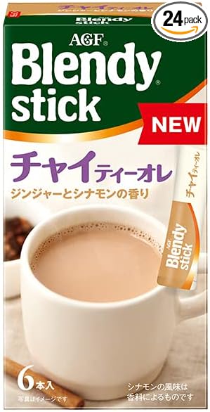 AGF Blendy Stick Chai Tea Lait  6 Stick x 6 Boxes Made in JAPAN - Tokyo Sakura Mall