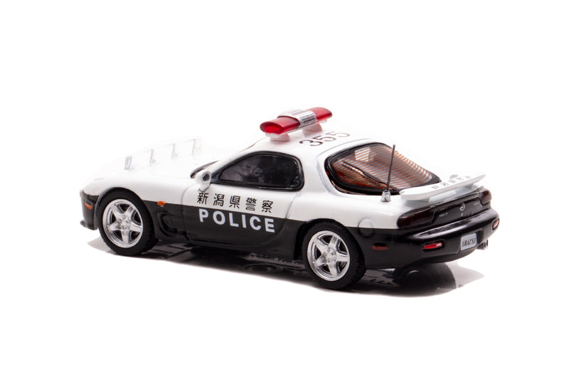 RAI'S 1/64 Mazda RX-7 (FD3S) Niigata Highway Police Mini-Car Limited 1000 Made in JAPAN - Kurumira