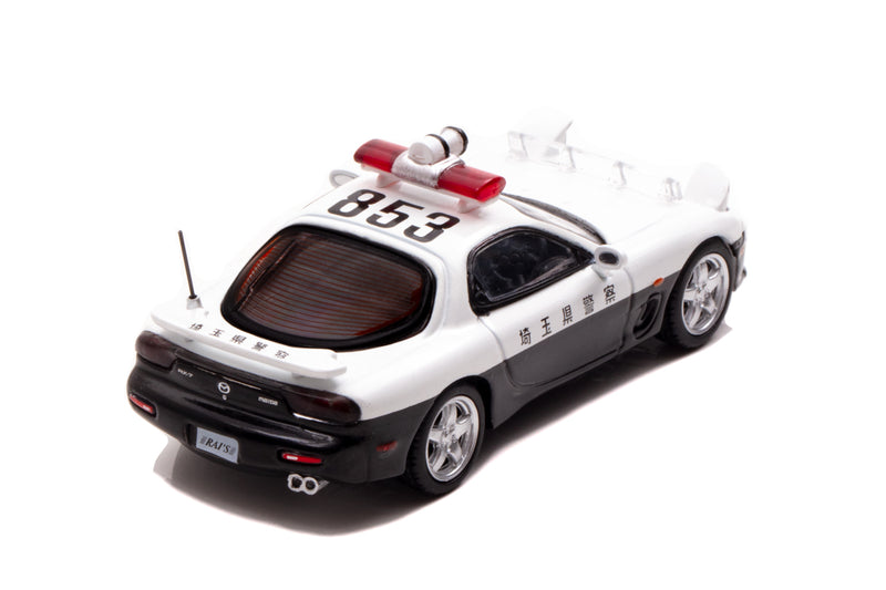 RAI'S 1/64 Mazda RX-7 (FD3S) Saitama Highway Police Mini-Car Limited 1000 Made in JAPAN - Kurumira