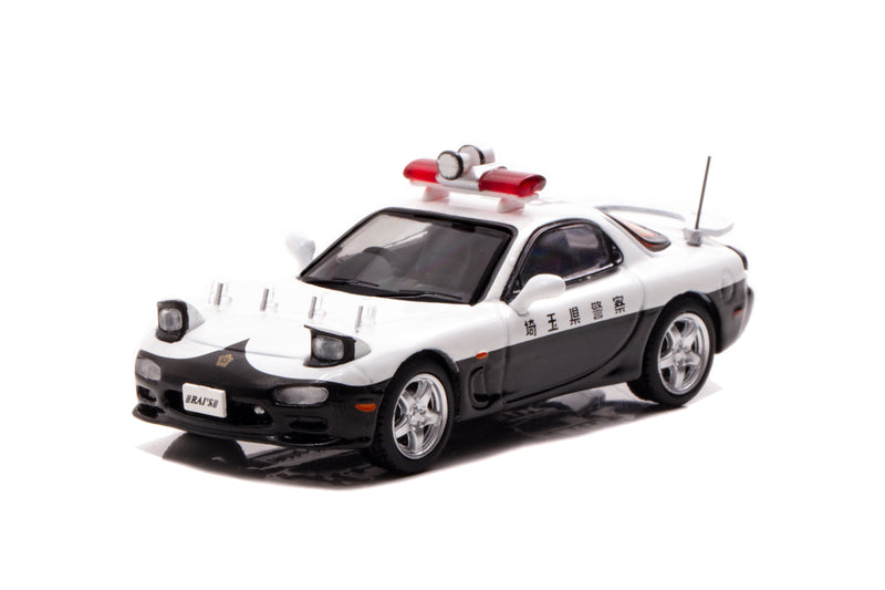 RAI'S 1/64 Mazda RX-7 (FD3S) Saitama Highway Police Mini-Car Limited 1000 Made in JAPAN - Kurumira