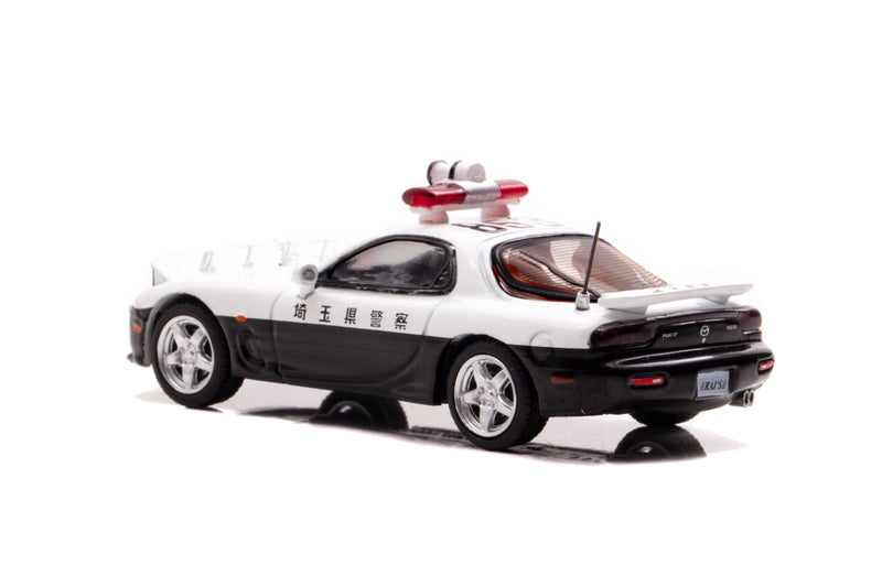 RAI'S 1/64 Mazda RX-7 (FD3S) Saitama Highway Police Mini-Car Limited 1000 Made in JAPAN - Kurumira