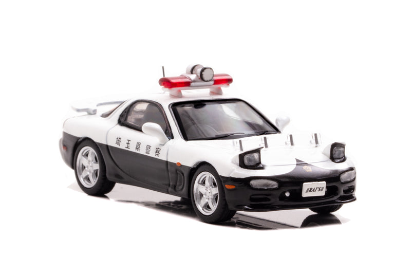 RAI'S 1/64 Mazda RX-7 (FD3S) Saitama Highway Police Mini-Car Limited 1000 Made in JAPAN - Kurumira