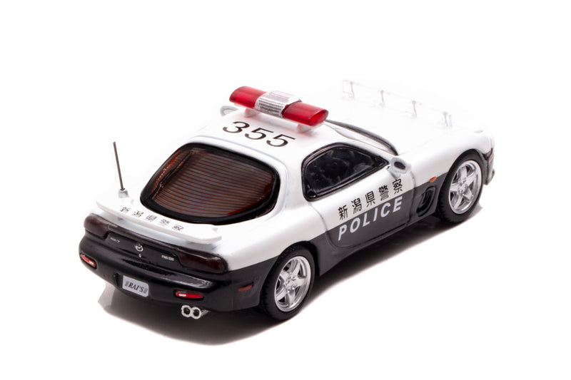 RAI'S 1/64 Mazda RX-7 (FD3S) Niigata Highway Police Mini-Car Limited 1000 Made in JAPAN - Kurumira