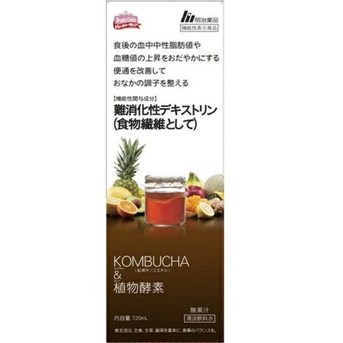 KOMBUCHA & Plant Enzyme Functional Food 720ml (40ml daily) Made in JAPAN - Meiji Yakuhin