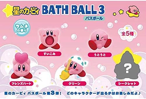 Kirby Bath Balls with Mascot Surprise 3（3-Piece Set) Onsen hot spring JAPAN - Tokyo Sakura Mall