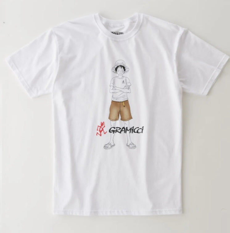 ONE PIECE GRAMICCI 20th Anniv. Collaboration T-shirt Cotton 100% Japan Anime