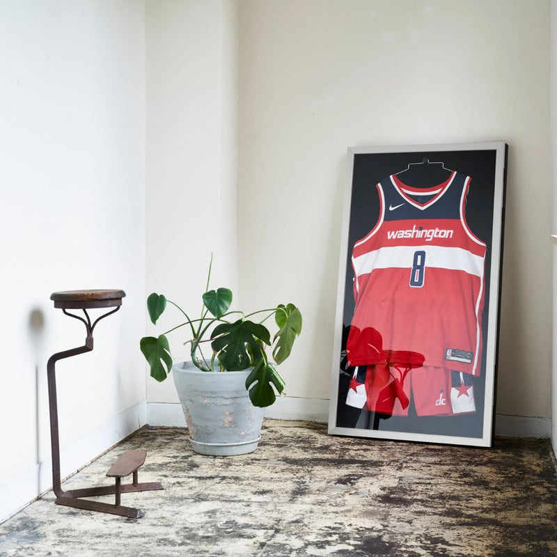 Front-Opening Basketball Uniform Display Case - Aluna-frame