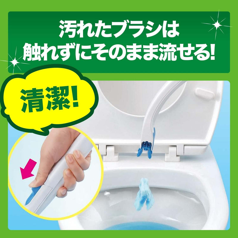 Scrubbing Bubbles Flushable Toilet Brush with Floral Soap Scent - Handle + Refills (16 Pieces)Made in JAPAN - Tokyo Sakura Mall