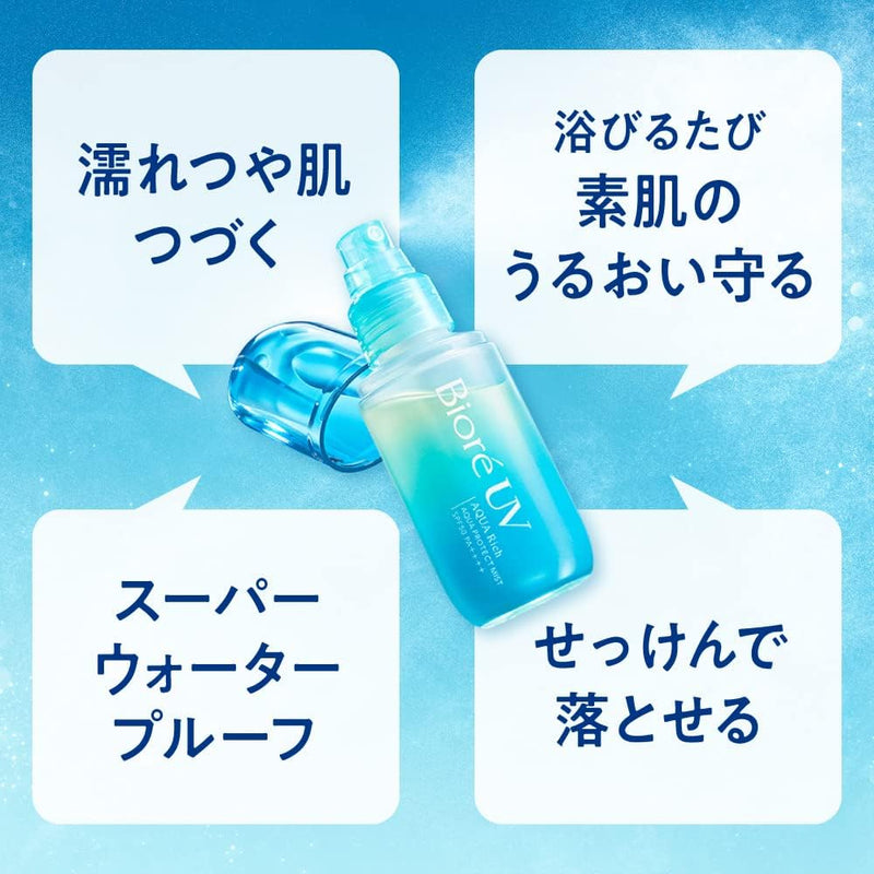 Biore UV Aqua Rich Aqua Protect Mist 60ml Made in JAPAN - Tokyo Sakura Mall