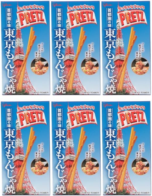 Glico Pretz Mini Tokyo Limited Edition Monjya flavor x 6 Pack Made in JAPAN - Tokyo Sakura Mall