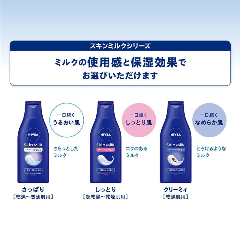 NIVEA Skin Milk Light and Refreshing 200g x 2 Bottles Made in Japan - Tokyo Sakura Mall