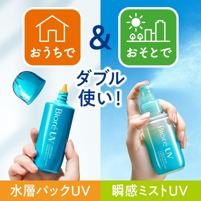 Biore UV Aqua Rich Aqua Protect Mist 60ml Made in JAPAN - Tokyo Sakura Mall