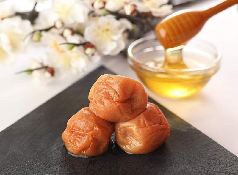 Umeboshi Kishu Ripe Nanko (Pickled Plums) - Large Size Refined Sweetness Reduced Salt Honey Flavor 400g × 2 Packs - Tokyo Sakura Mall