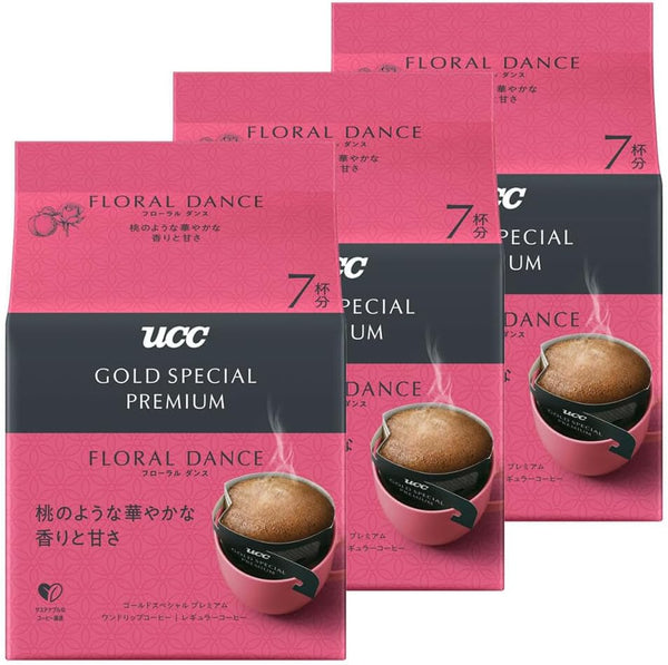 UCC GOLD SPECIAL PREMIUM One Drip Coffee Floral Dance 3 Packs Japan - Tokyo Sakura Mall