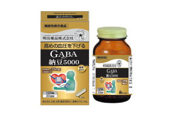 Kenko Kirari GABA Natto 5000 - 120 Capsules (4 capsules daily) Made in JAPAN - Meiji Yakuhin