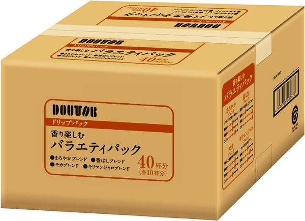 Doutor Drip Coffee Pack Flavorful Variety Sort 40 Pack 4 flavors Japan Import - Tokyo Sakura Mall