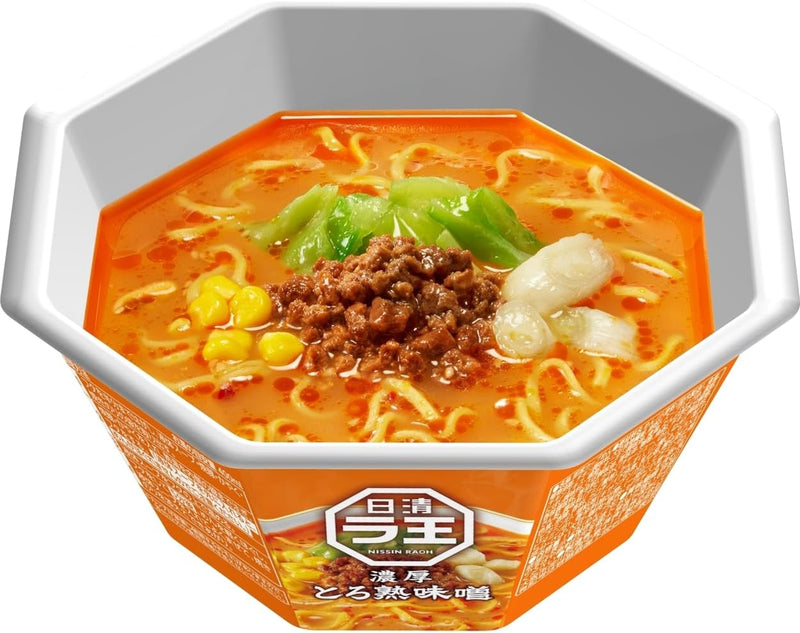 Nissin Raoh Sauce soja Porc 112 g x 12 pcs Nouilles Ramen instantanées Japon