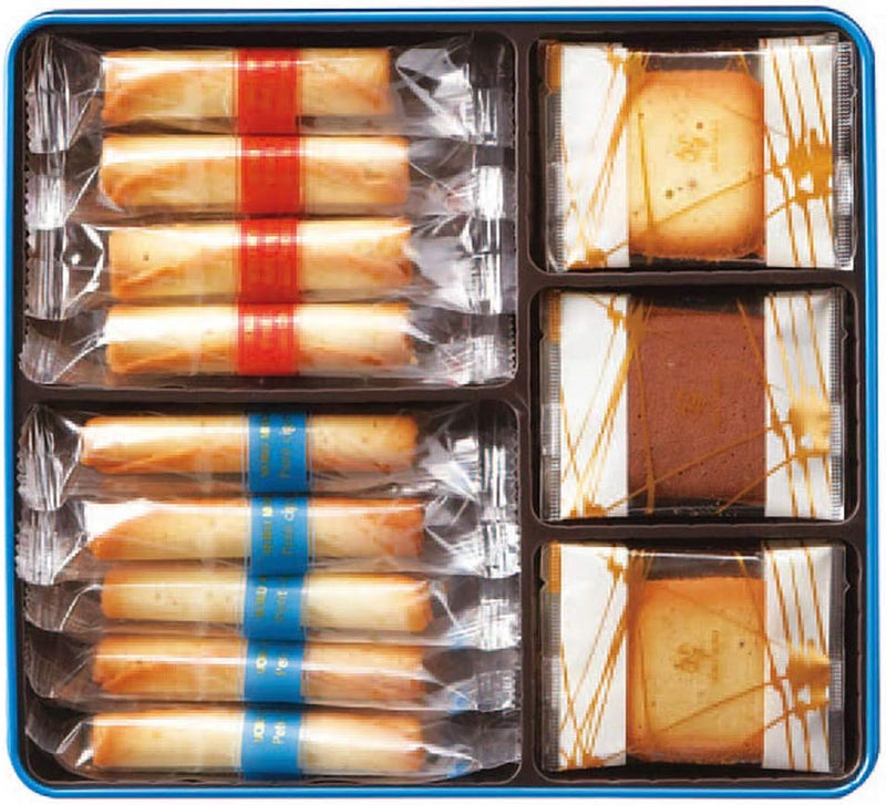 YOKU MOKU Variety Cigare Sweets Butter Cookies Biscuit Gift box S 31pieces Japan - Tokyo Sakura Mall