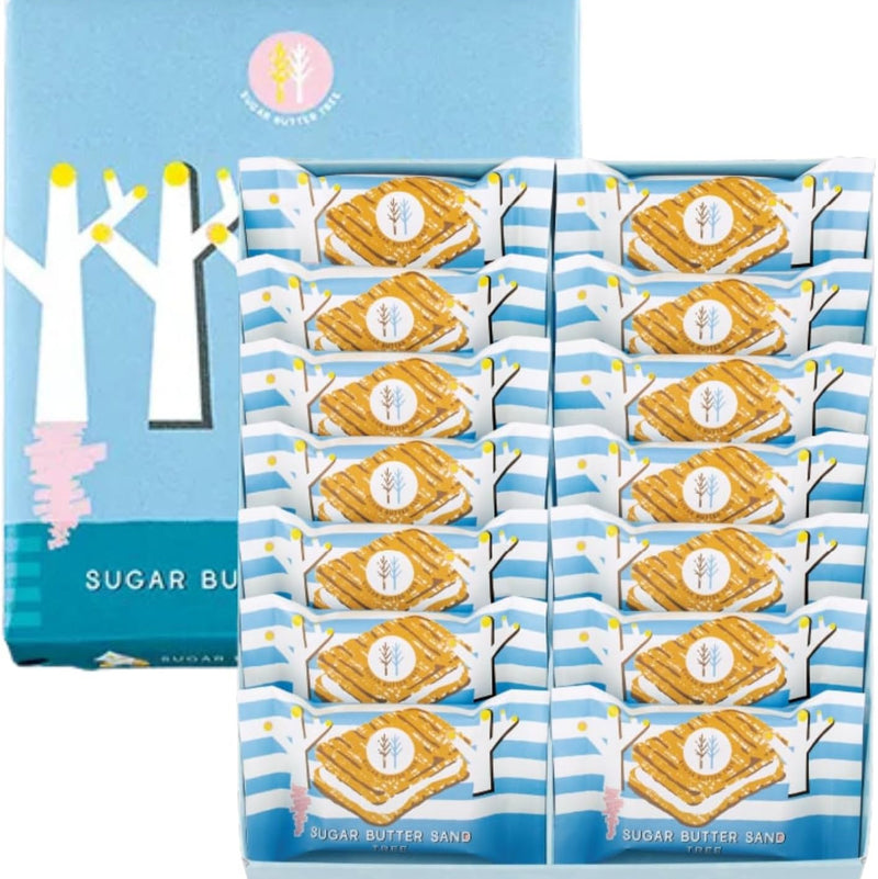 Sugar Butter Tree Sugar Butter Sand Wood 14 Pieces Individually Packaged - Tokyo Snack Land