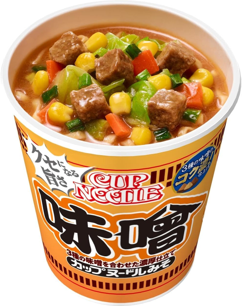 Nissin Cup Noodle Rich Blend of 3 Types Miso Flavor 82g x 20 Made in Japan - Tokyo Sakura Mall